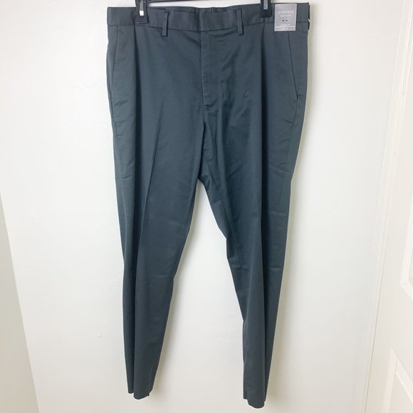 Nordstrom Men non-iron gray chino 35 x 30 - Picture 2 of 6